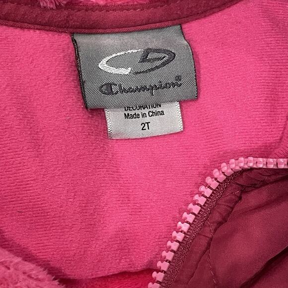 Girls Lot Of 2 Fleece Jacket Vest Size 2T Small Winter Kids Bundle Clothing Pink - Picture 6 of 7